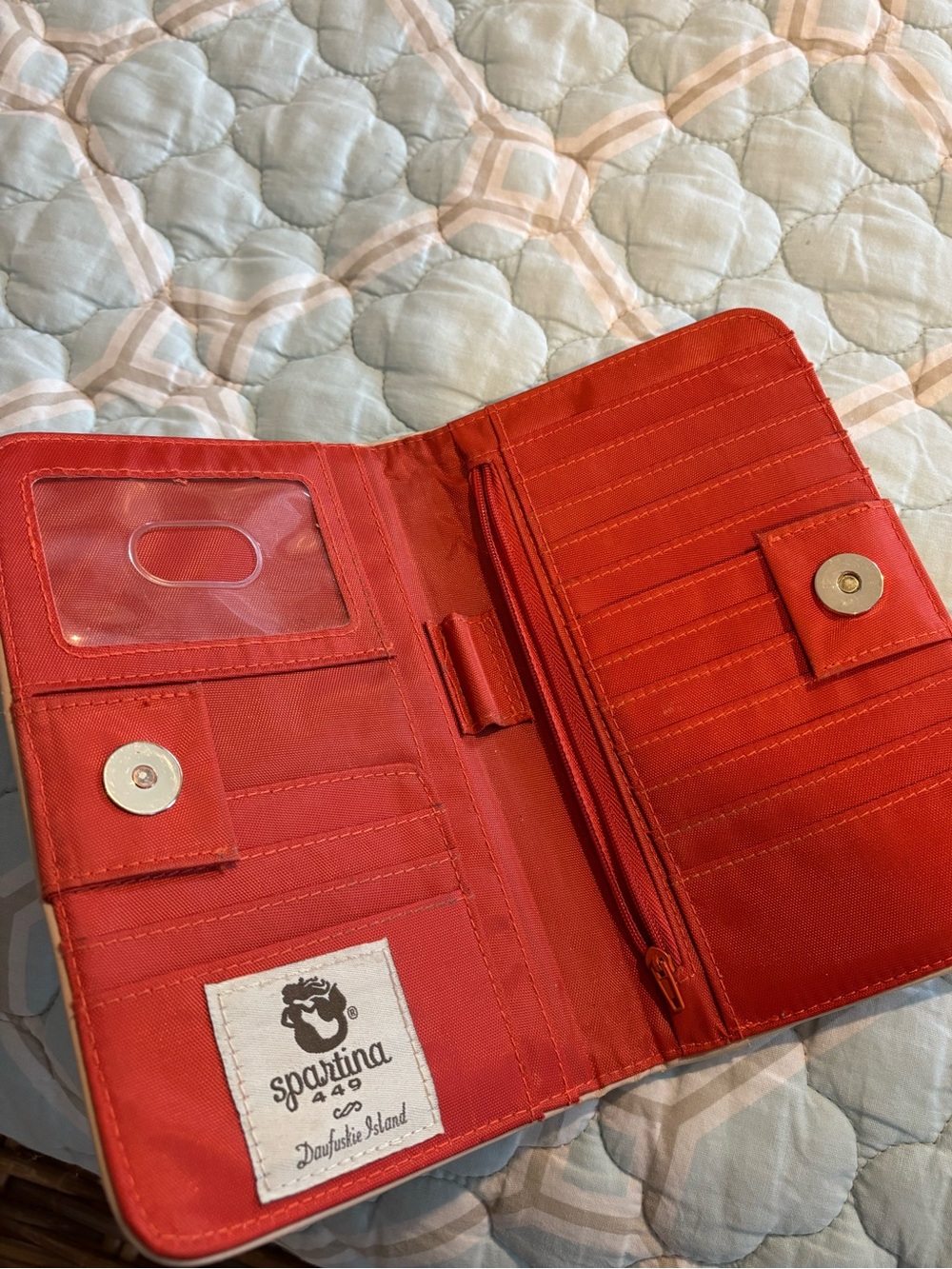 Spartina 449 Northeastern Harbors Snap Wallet - Picture 4 of 5